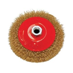 Κωνική βούρτσα σύρματος με αυλάκωση για γωνιακό τροχό Ø 125 mm, M14, 746169