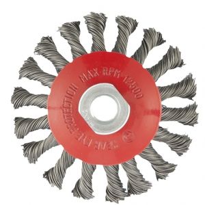 125mm Twist knot conical brush for angle grinder , 746119