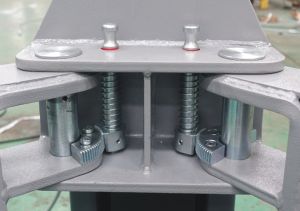 4 ton Solid Negel Jack Electro-hydraulic 2-post lift, floor plate + anchors + 4*85 mm Adapters