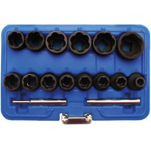 16 pcs 1/2" Dr. Impact twist socket set, 50927B