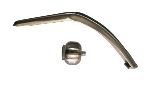 120 мм Мебелен крак S322 SATIN Nickel