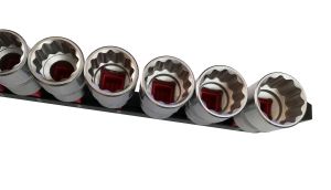 Σετ καρυδάκια 10-24mm 1/2"Dr. 12-πλευρ. Flank, 4125-9