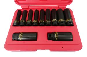 Σετ μακριών καρυδιών κρούσης 6-πτ. Flank 10-24 mm 1/2" Dr., C4112