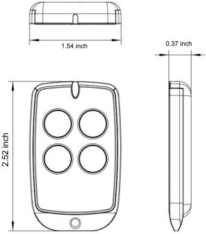 Wireless Remote Transmitter (Backup Remote)