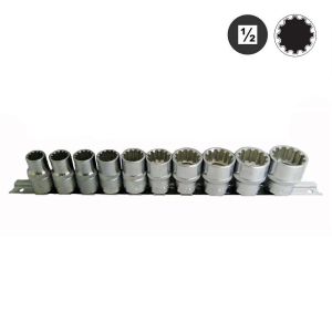 Σετ καρυδάκια spline 10 τεμαχίων 1/2" Dr, 4106Q
