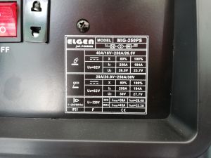 Μηχανή συγκόλλησης Inverter 250A IGBT MIG/MAG και MMA Elgen Jet Power - MIG-250PS