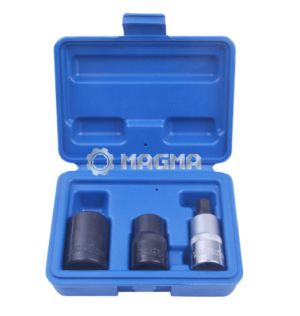3 Pcs Pentagon Brake Socket Tool Set, 50401