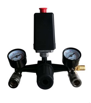 Пресостат с редуцир вентил, предпазен клапан и фитинги за компресор, 513053