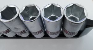 Σετ εξάγωνων μακριών καρυδιών 8 τμχ. 1/2" με παράλληλες πλευρές, C4088