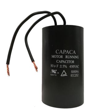 Πυκνωτής Λειτουργίας Κινητήρα 80uF 450VAC 50/60Hz για μονάδα ισχύος κινητήρα ανύψωσης αυτοκινήτου