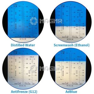 4-in-1 Refractometer (for Antifreeze, Screenwash, Battery Fluid and AdBlue), 50572