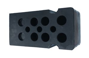 Σφήνα τροχού από καουτσούκ 200х100х80mm, 55059