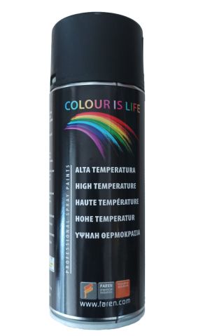 Високотемпературен спрей ЧЕРЕН ГЛАНЦ/ЧЕРВЕН/ЧЕРЕН МАТ/СИВ 400мл