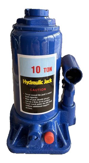 10 t Hydraulic bottle jack with safety valve 55049