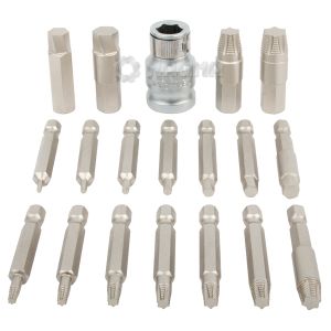 Σετ Εξολκέα 19 Τεμαχίων για Τοποθετήσεις Torx & Hex, 51223