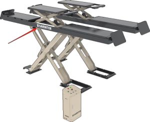 Подемник ножичен 4 тона, високоповдигащ с вторичен лифт TS401.HR
