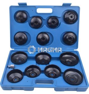Комплект ключове за маслен филтър, 15 ч., 65-100 мм 