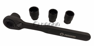 3/8" Go-Through Socket Set, 15 pieces, 51416