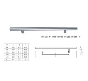 Λαβή επίπλων 4227 -12-448/512